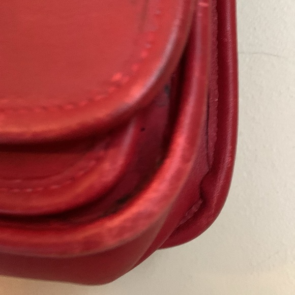 Vintage Red Coach Legacy Flap 9145 Leather Crossbody Handbag united states - Picture 7 of 16